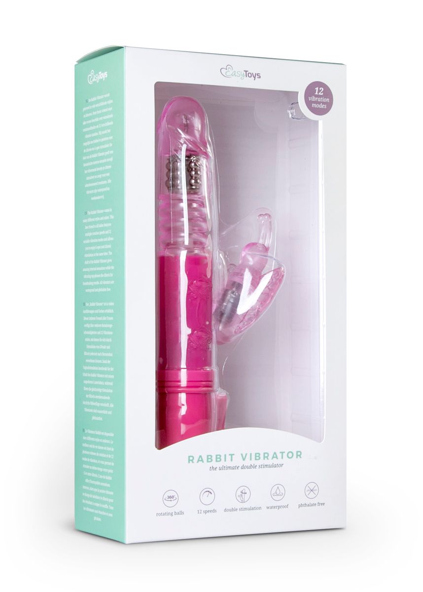 Stotende Butterfly Vibrator - Roze