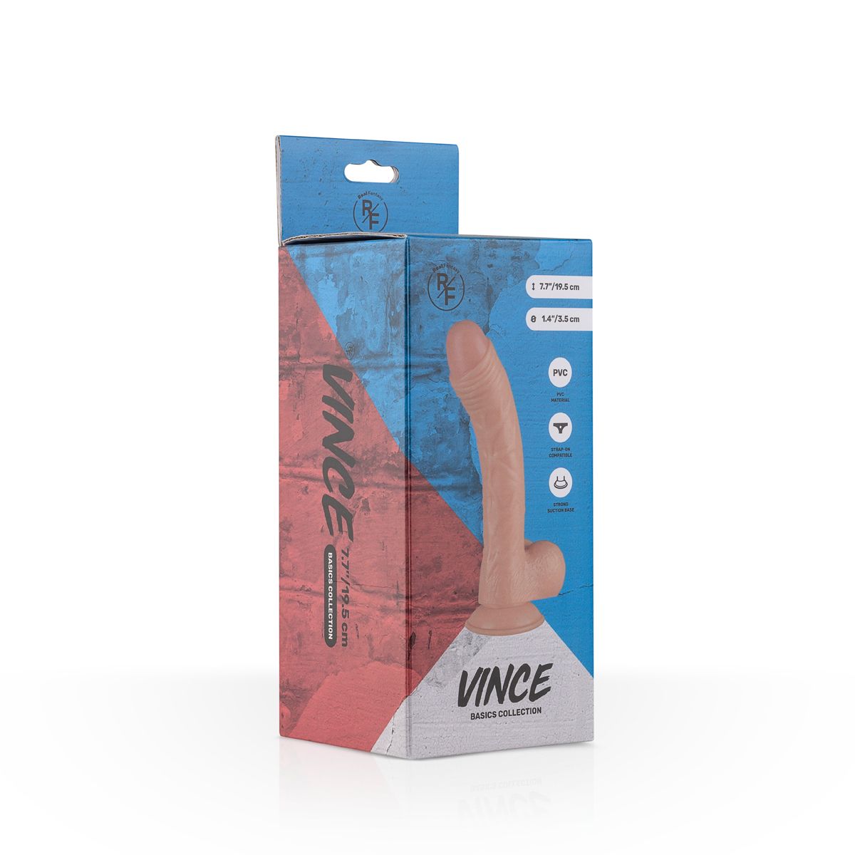 Vince Realistische Dildo Met Balzak - 19,5 cm