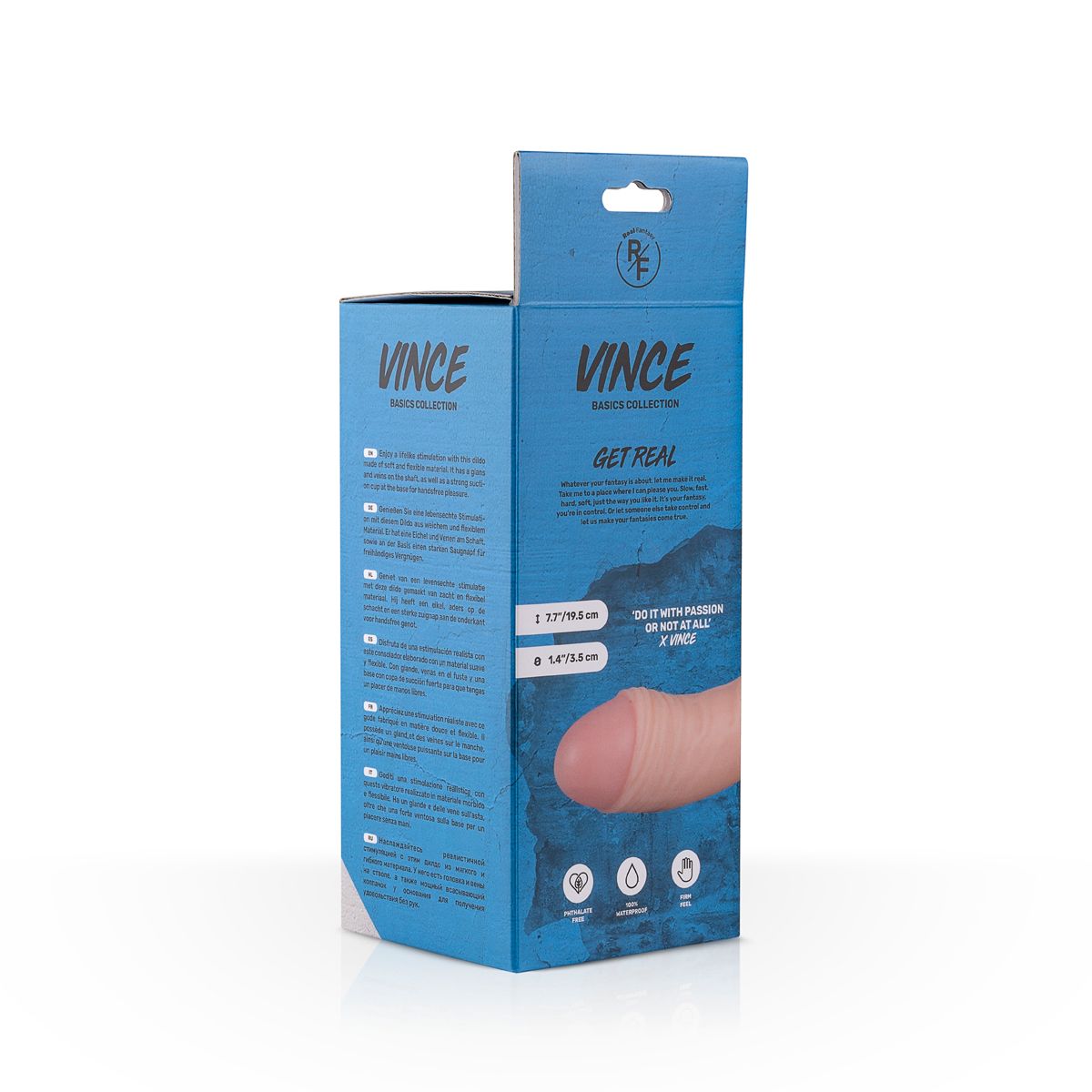 Vince Realistische Dildo Met Balzak - 19,5 cm