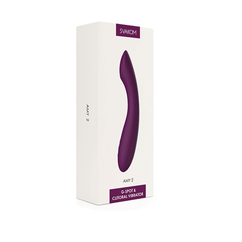 SVAKOM - AMY 2 G-Spot & Clitorale Vibrator - Paars