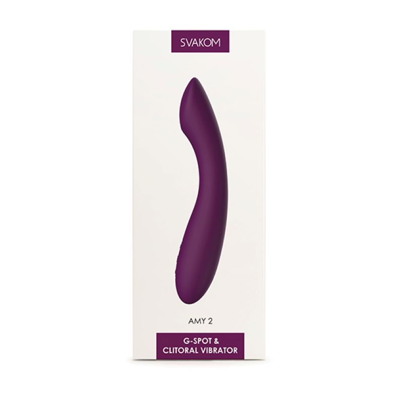 SVAKOM - AMY 2 G-Spot & Clitorale Vibrator - Paars