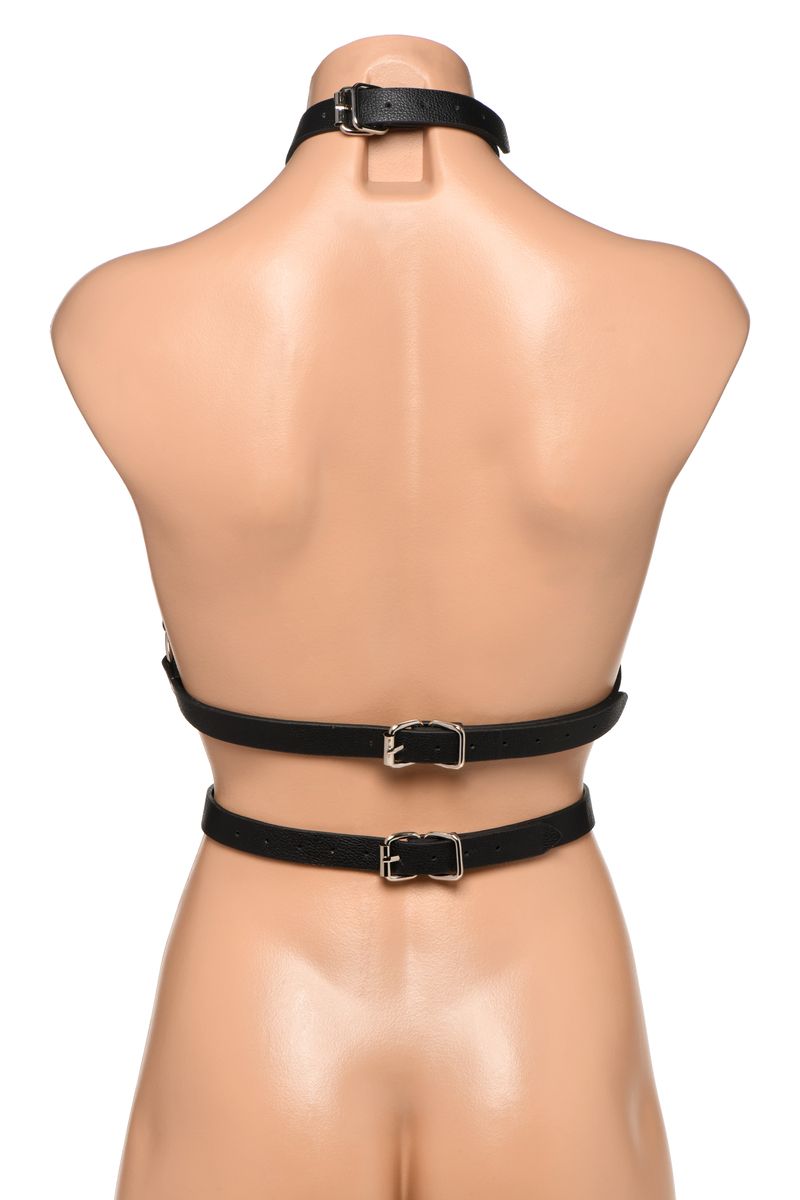 Dames Body Harnas - Zwart L/XL