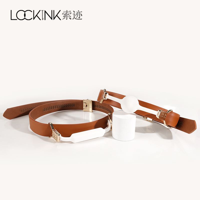 LOCKINK - Ball-Gag & Gag-bite Set - bruin