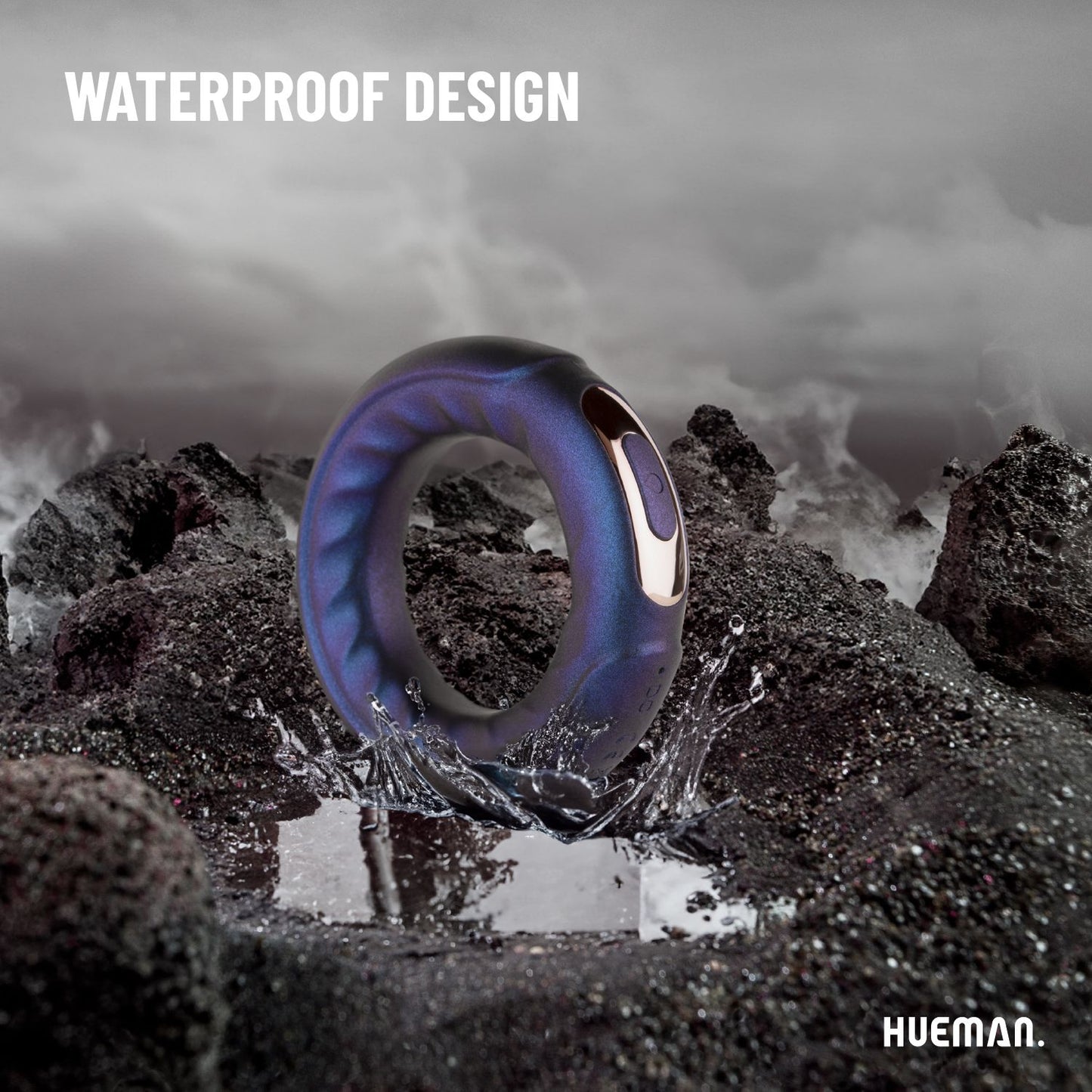 Hueman - Saturn Vibrerende Cock/Ball Ring