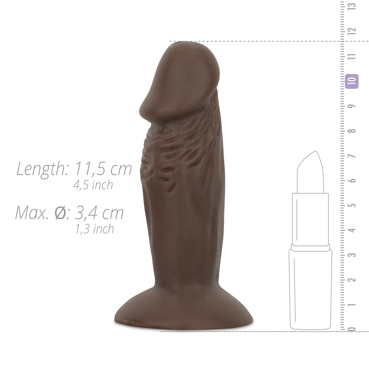 Charlie Realistische Dildo Met Zuignap - 11,5 cm