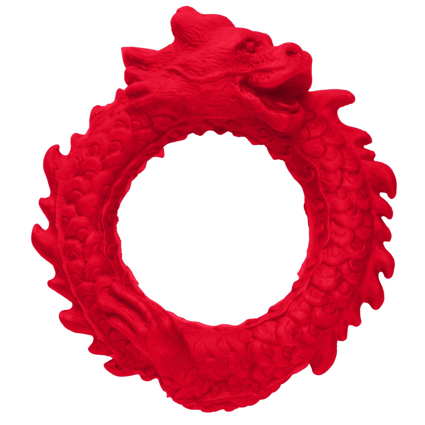 XR Brands - Rise of the Dragon Silliconen Penisring - Rood