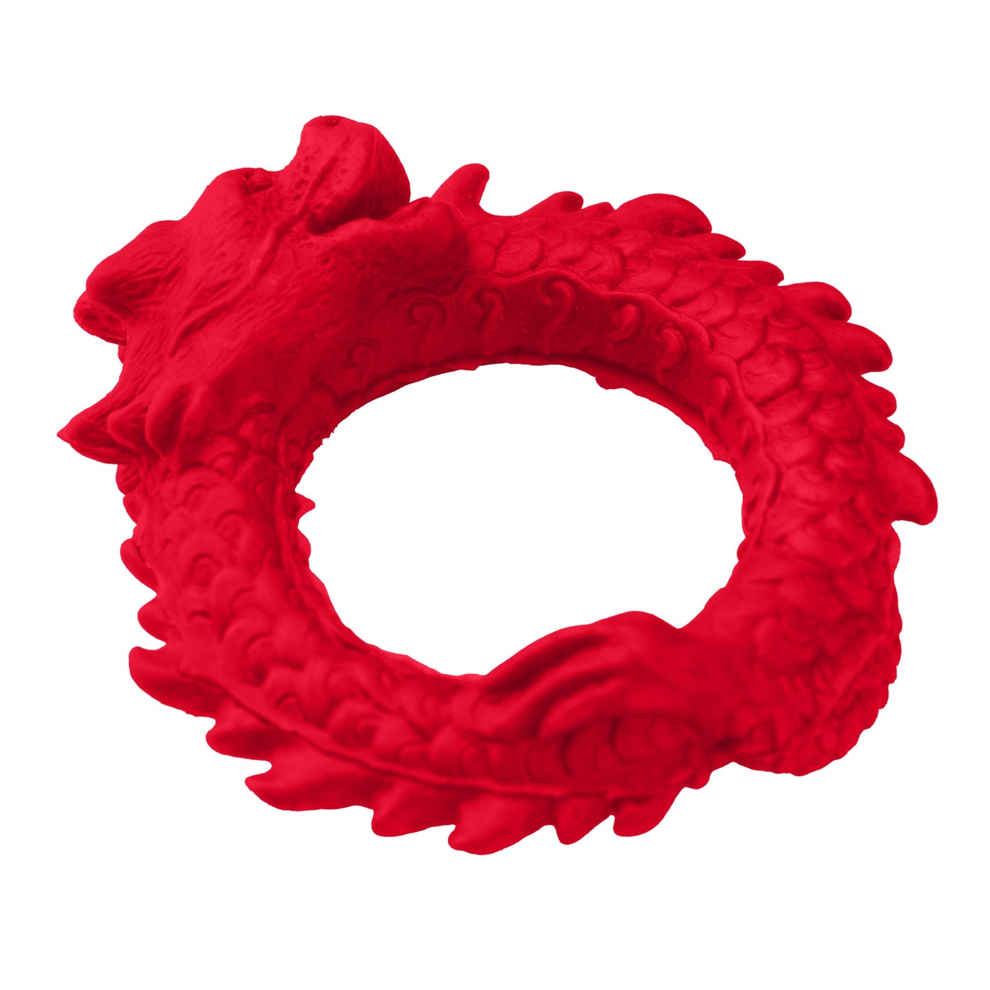 XR Brands - Rise of the Dragon Silliconen Penisring - Rood