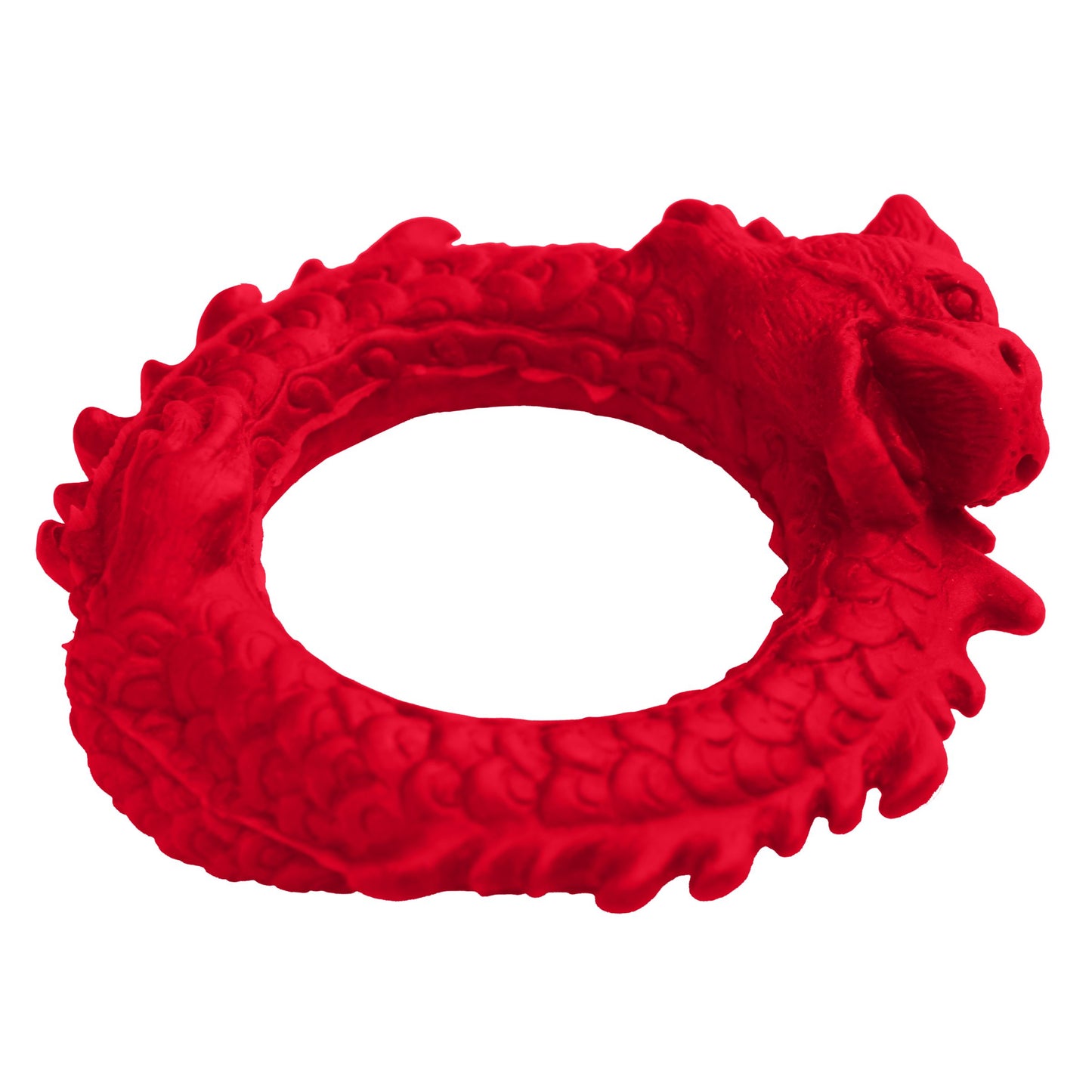 XR Brands - Rise of the Dragon Silliconen Penisring - Rood