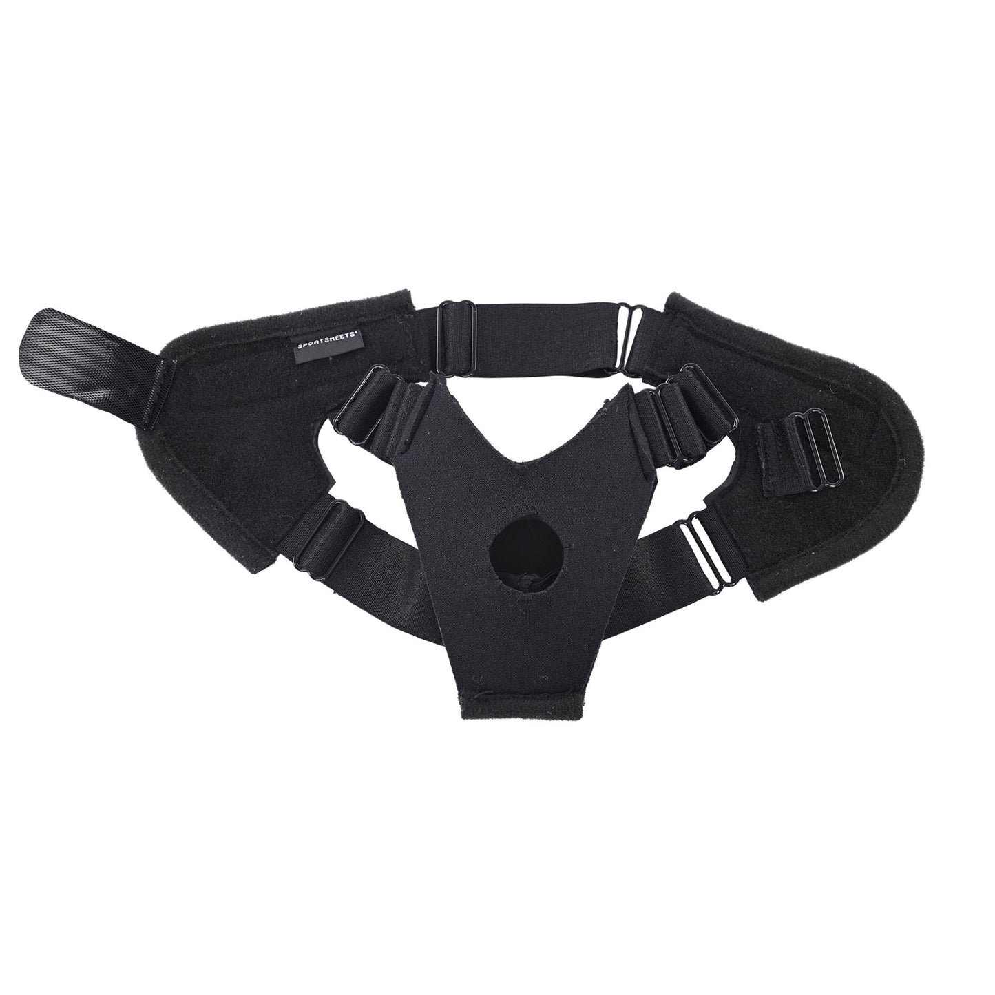 Sportsheets - Pivot Flex Voet Strap On - Zwart