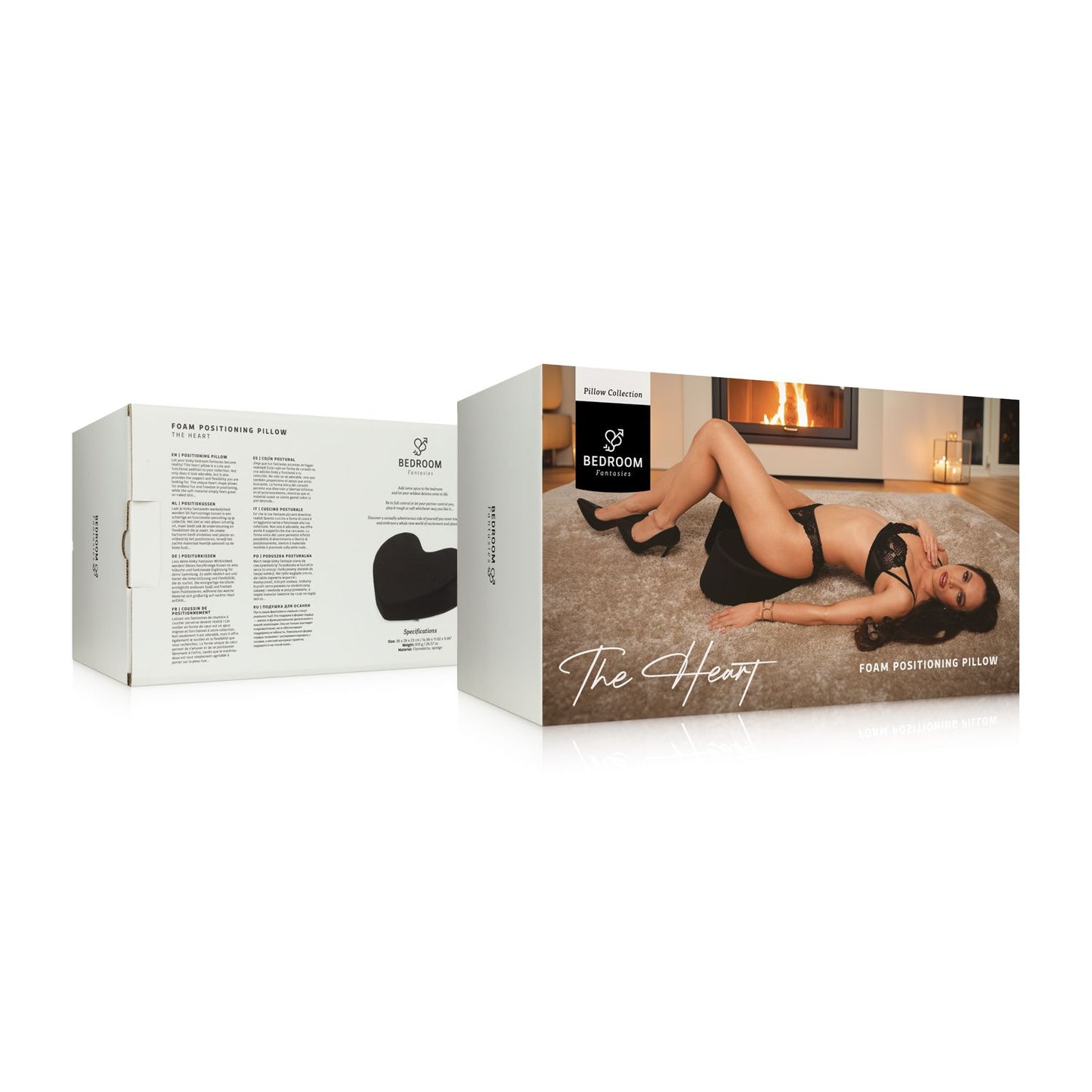 Bedroom Fantasies - The Heart Positioneringskussen - Zwart