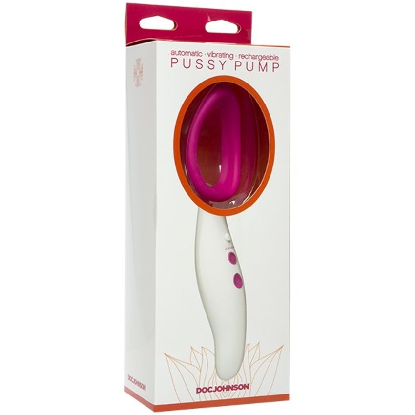 Doc Johnson - Automatische Vibrerende Pussy Pomp - Wit & Roze