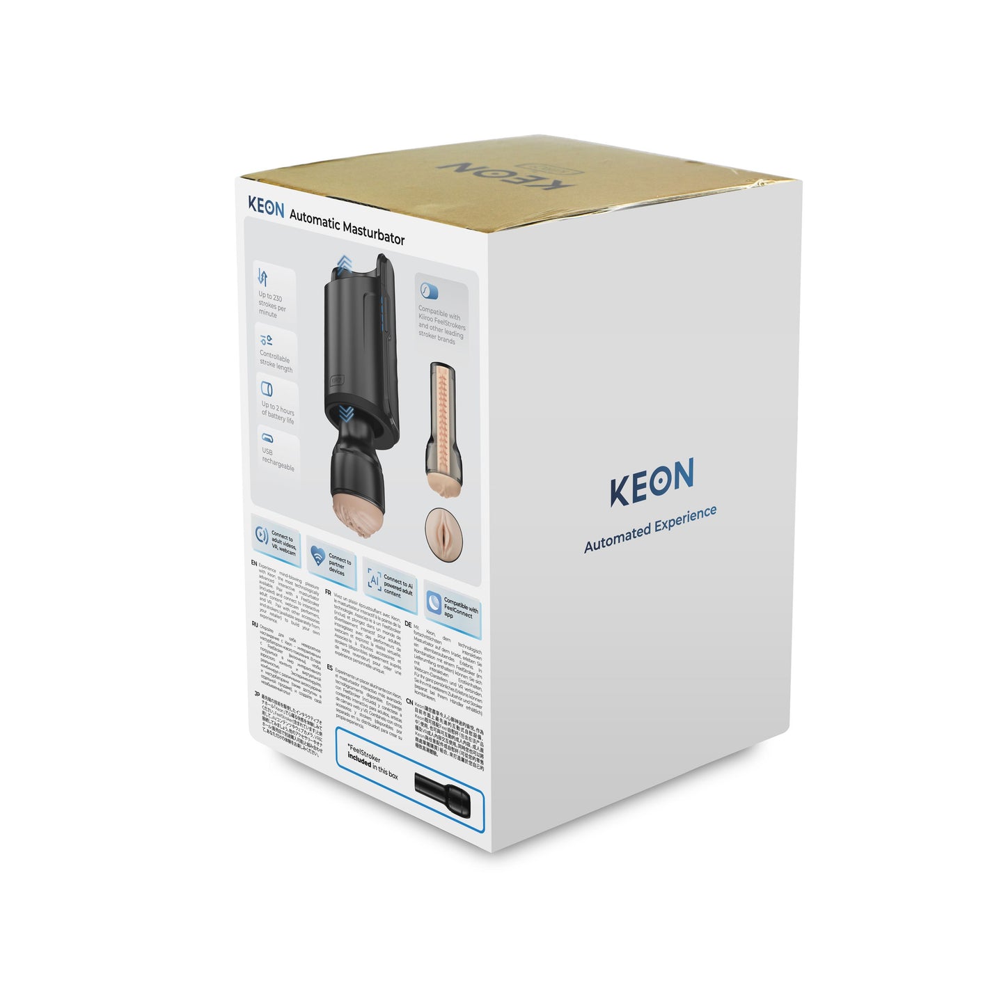 Kiiroo - Keon Combo Set Met Feel Masturbator - Zwart