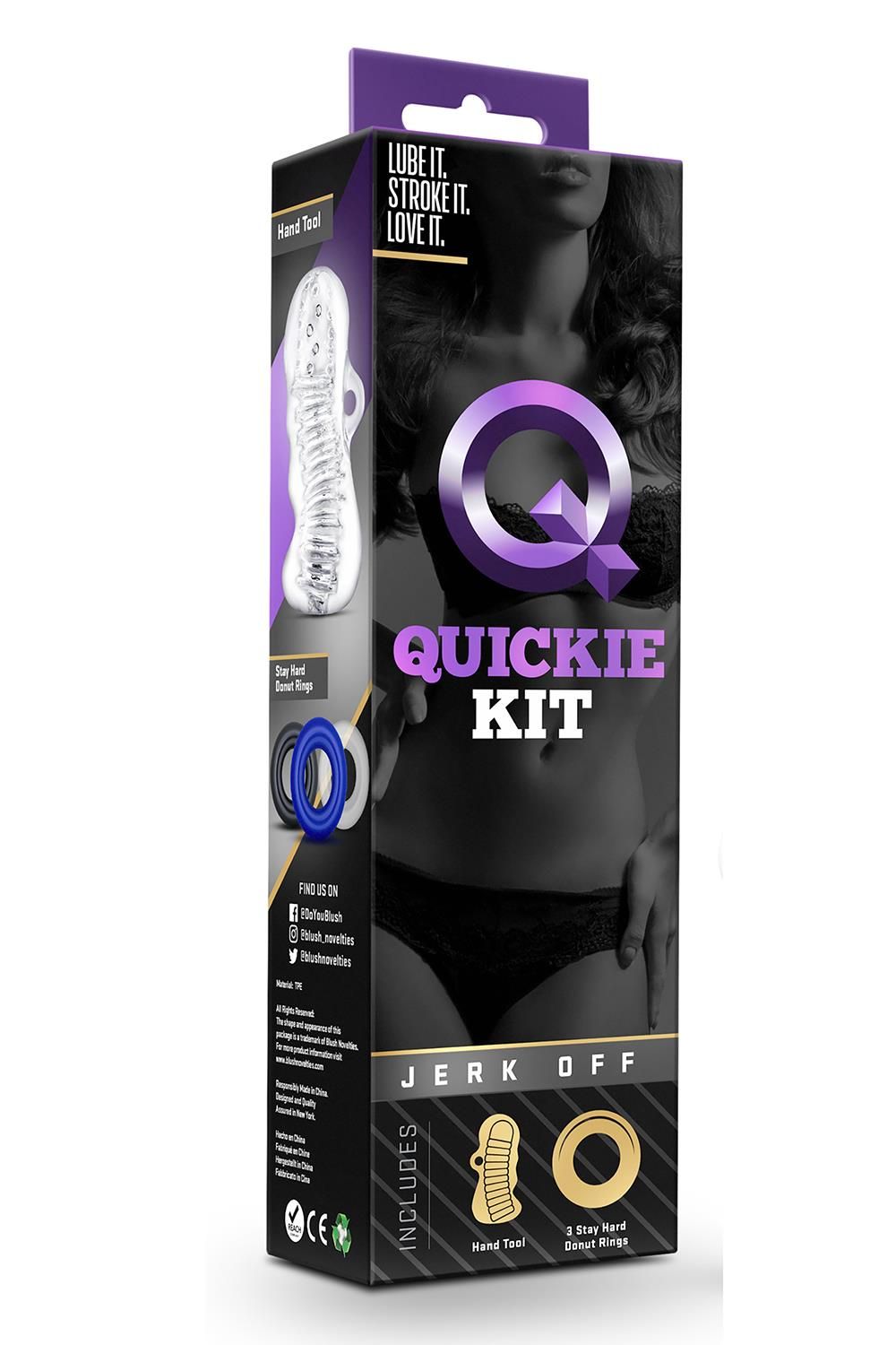 Blush - Quickie Kit Jerk Off Sleeve en Cockring Set