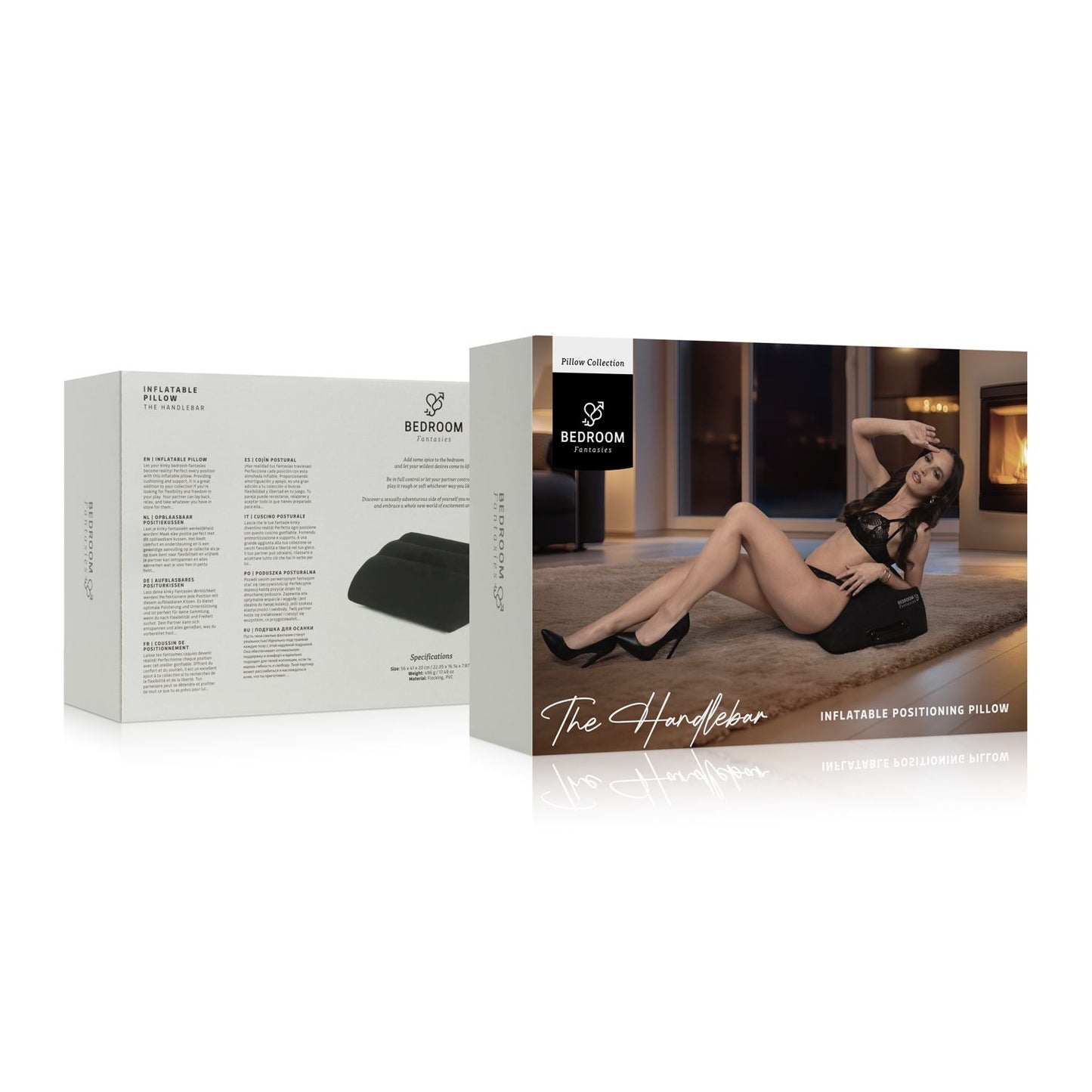 Bedroom Fantasies - The Handlebar Opblaasbaar Kussen - Zwart
