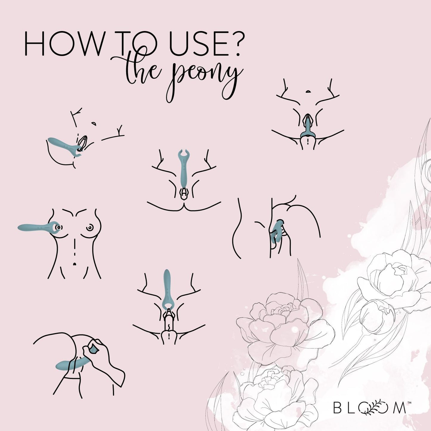 Bloom - The Peony Koppel Vibrator - Groen