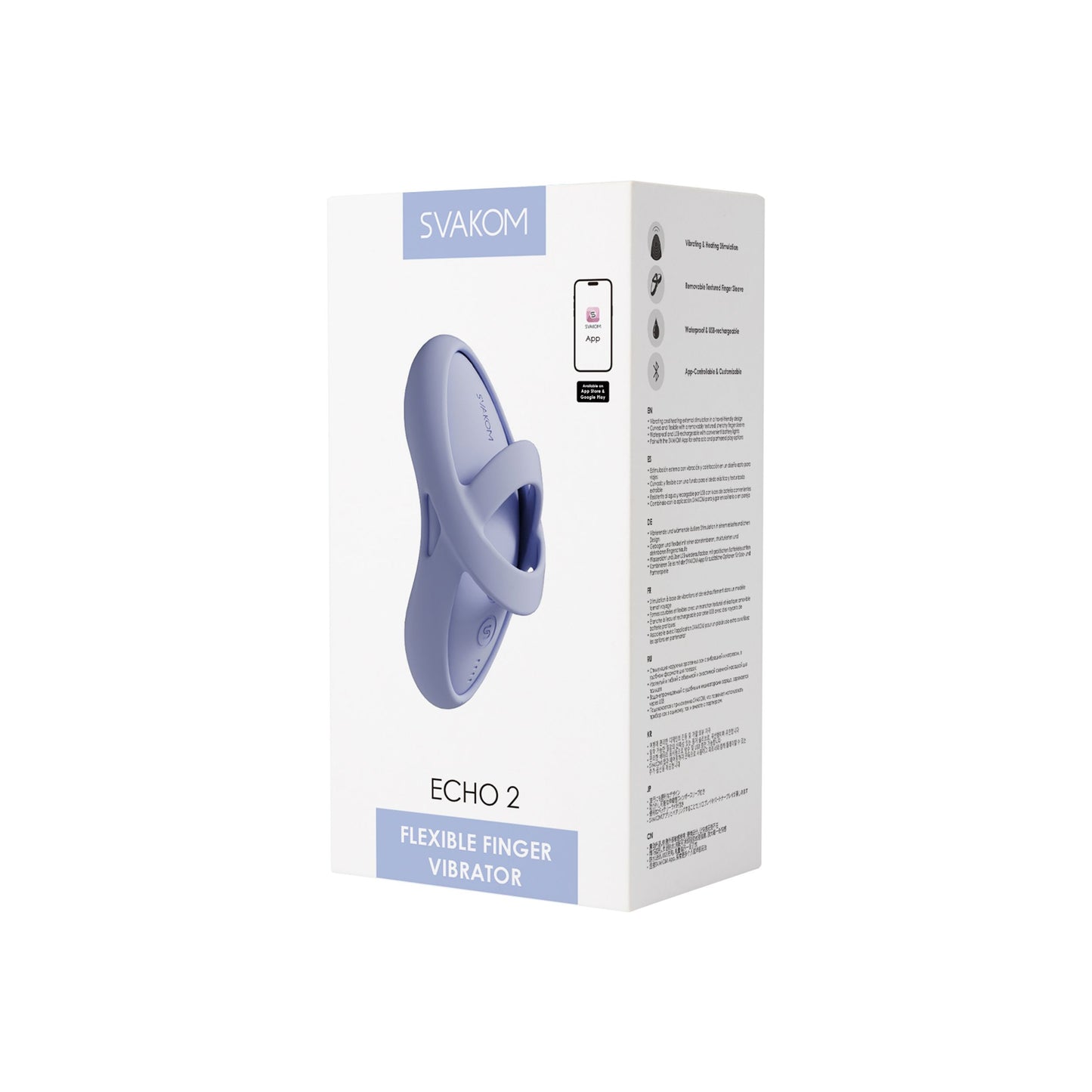 SVAKOM - Echo 2 Vingervibrator - Sky Blue