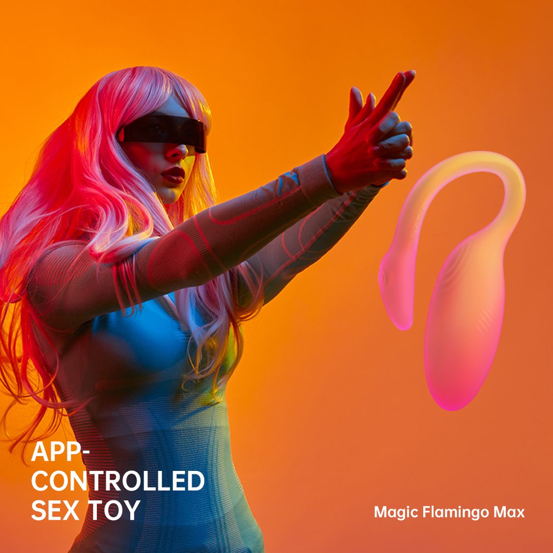 Magic Motion - Flamingo Max Vibrerend Ei en Kegeltrainer in 1 - Oranje