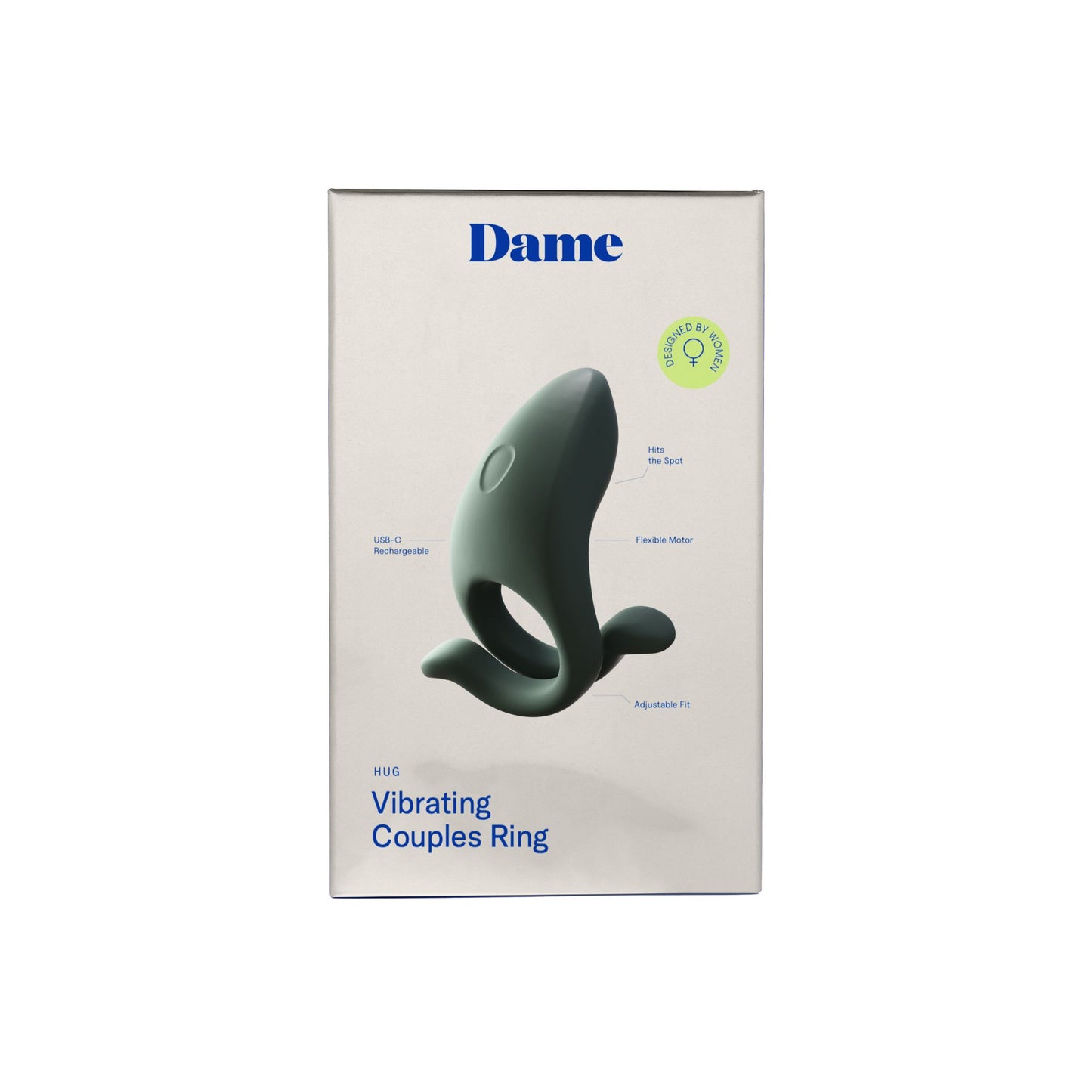 Dame - Hug Verstelbare Cockring - Steel Grey