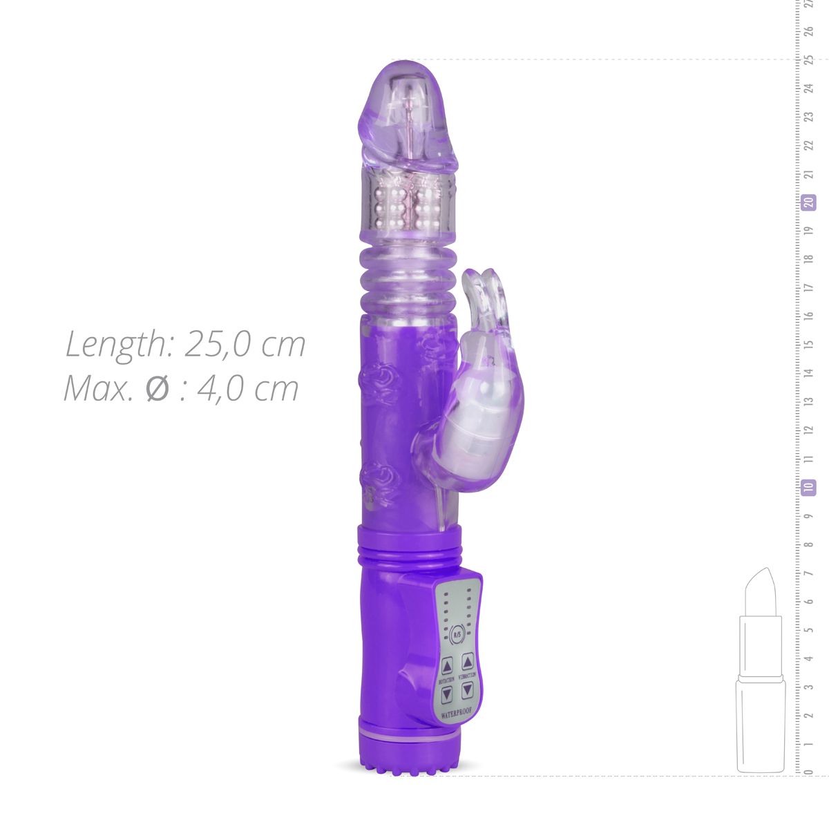 Stotende Rabbit Vibrator - Paars