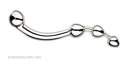 Njoy Fun Wand - G-Spot/Prostaat Dildo - Zilver