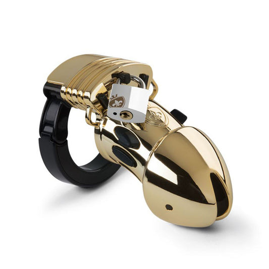 Mystim - Pubic Enemy No1 Cock Cage - Gold Edition
