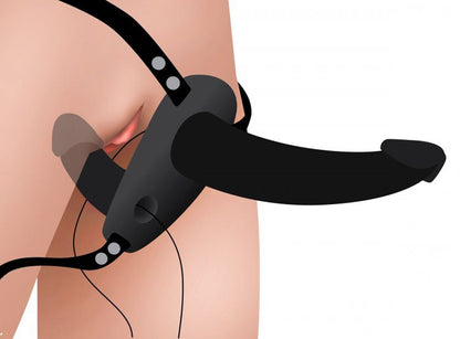 Power Pegger Dubbele Strap-On Vibrator