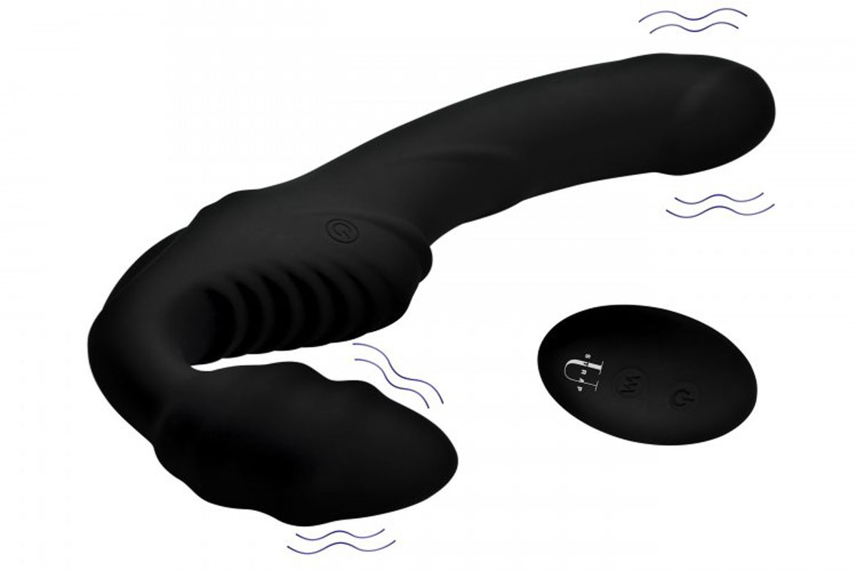 Pro Rider Strapless Strap-on Vibrator - Zwart