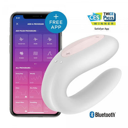 Satisfyer Double Joy Koppel Vibrator- Wit