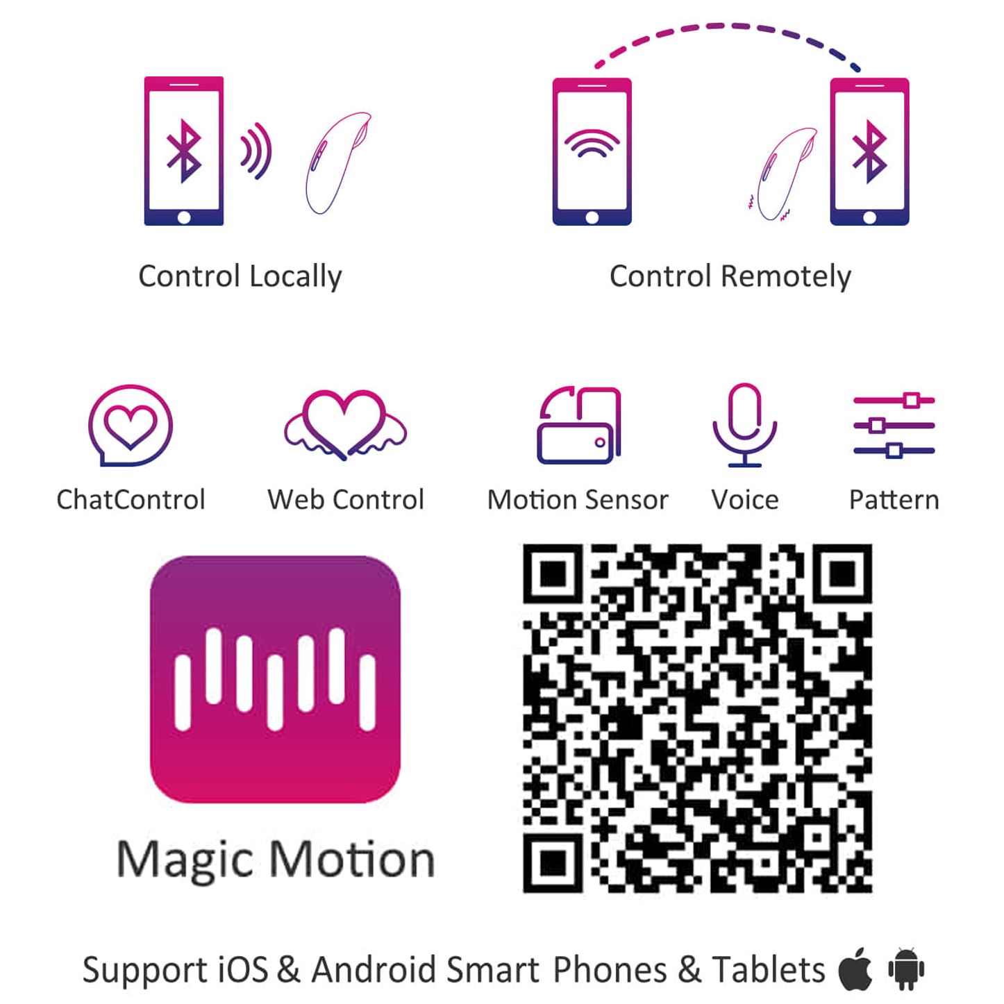 Magic Motion - Vini App Controlled Vibratie Eitje - Koraal/Geel