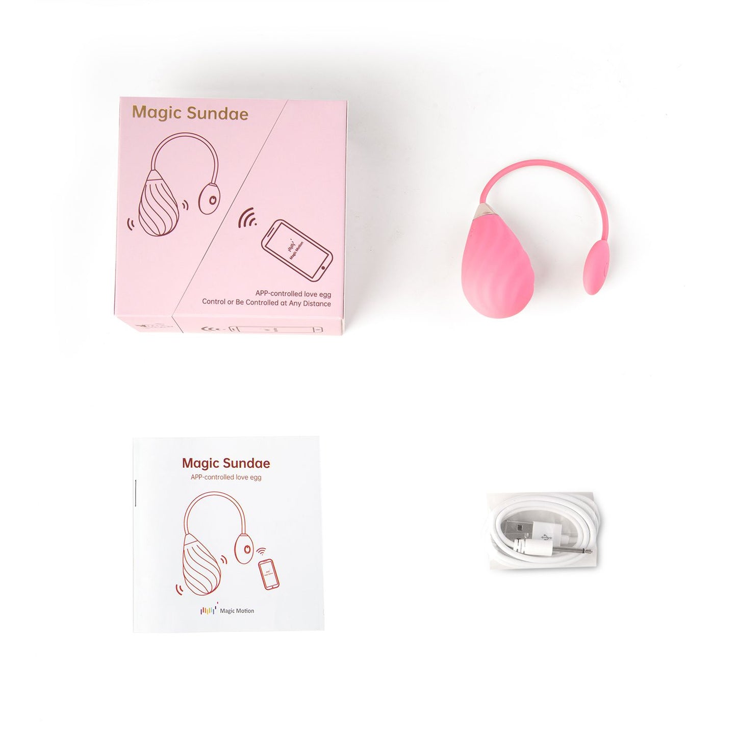 Magic Sundae App Controlled Vibratie Eitje - Roze