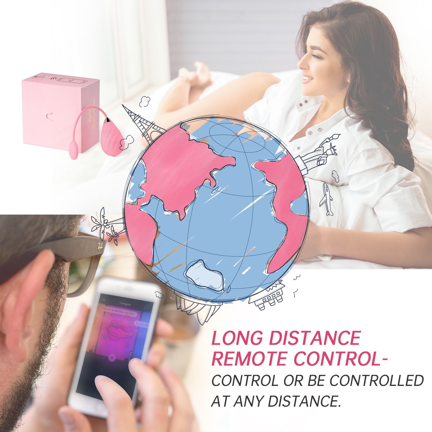 Magic Sundae App Controlled Vibratie Eitje - Roze