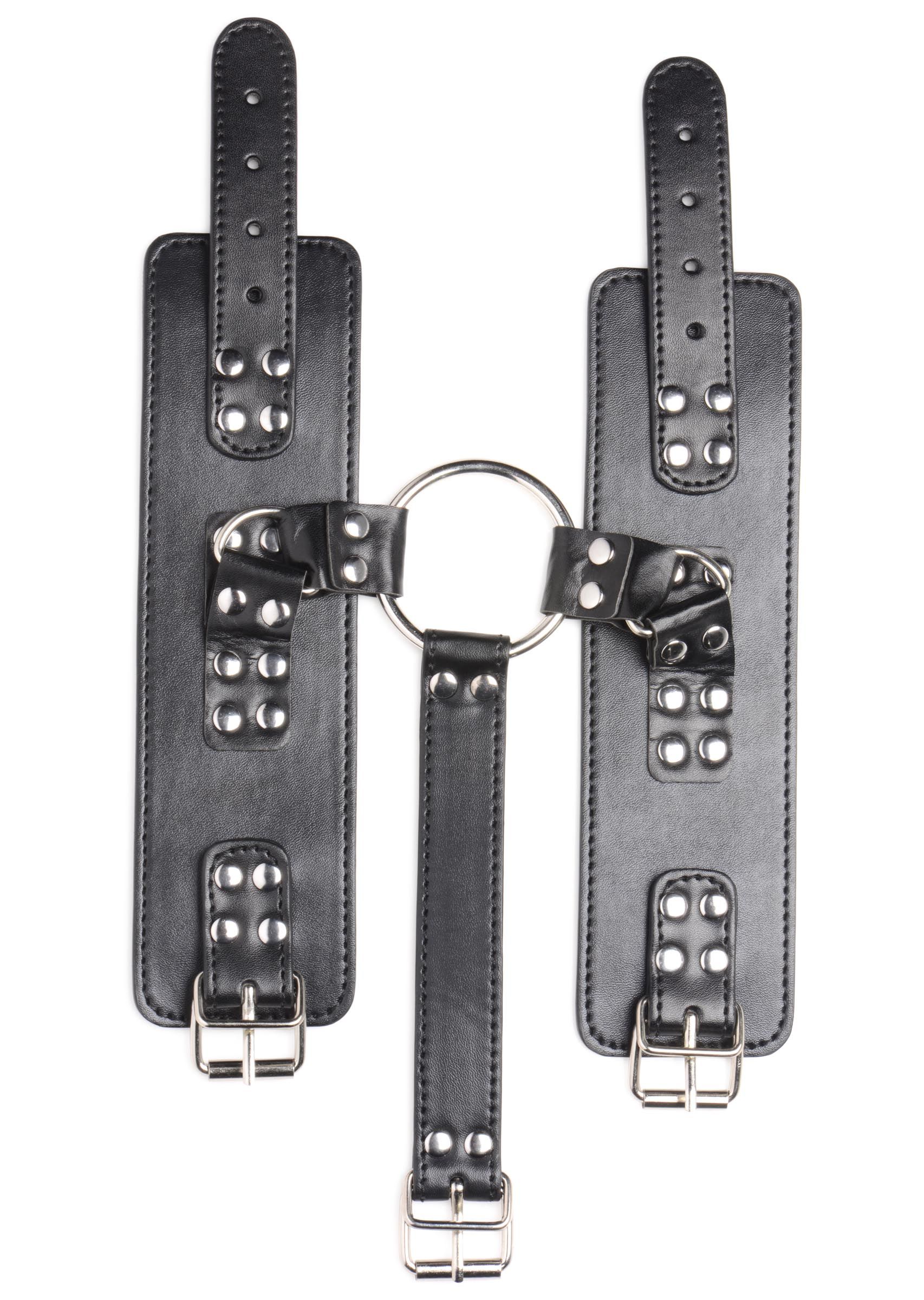 Halsband Met Polsboeien Restraint Set - Zwart