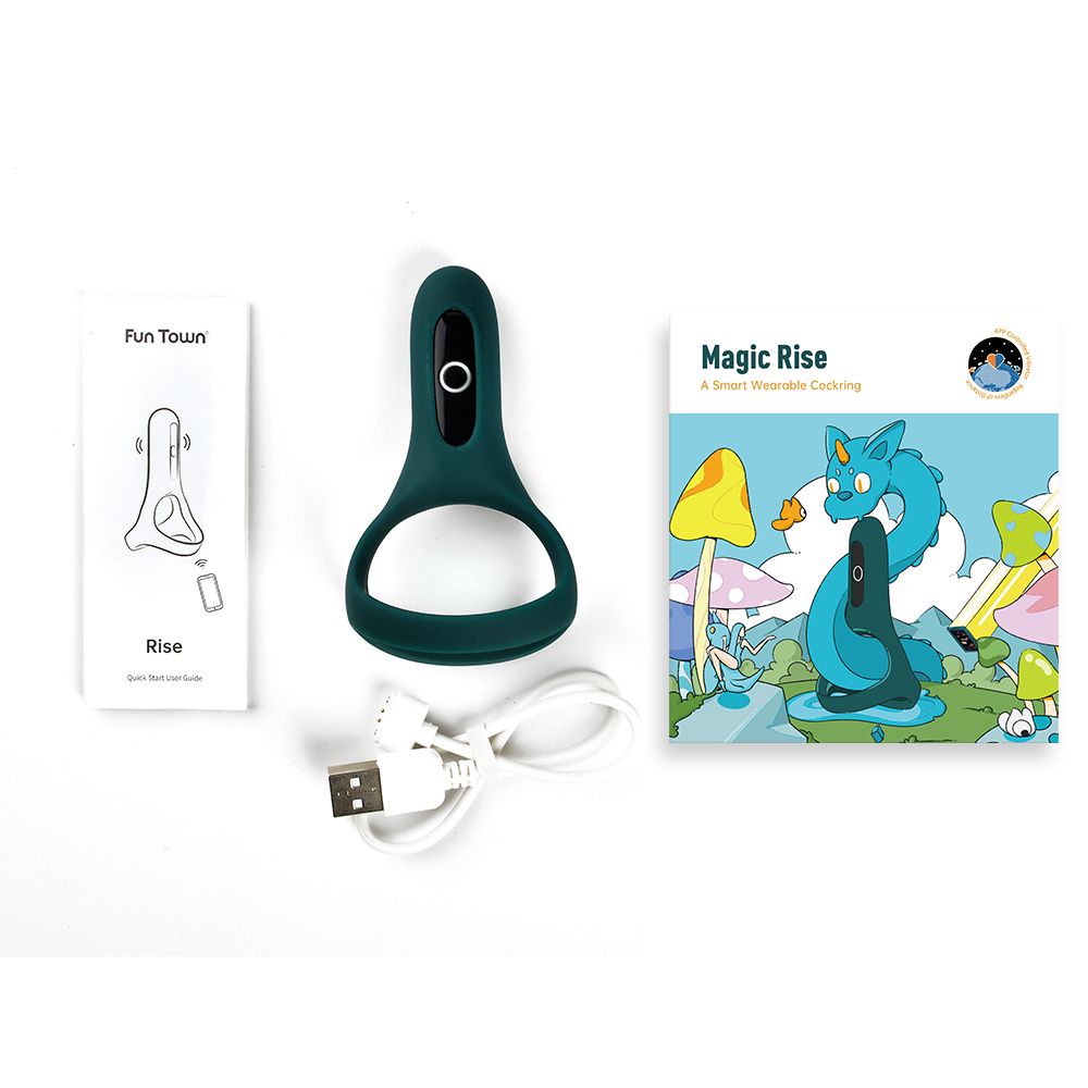 Magic Motion - Rise Smart Vibrerende Cockring - Groen