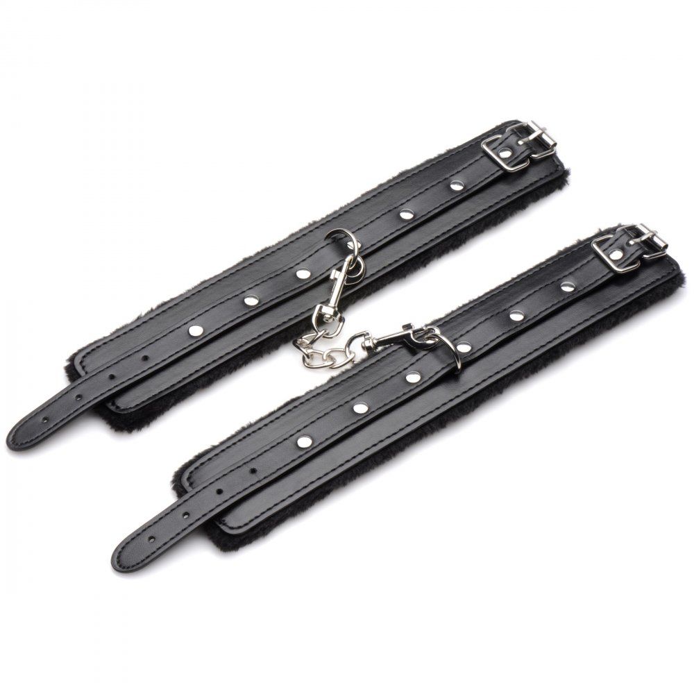 Hook Up 10-delige Pluche Bondage Set - Zwart