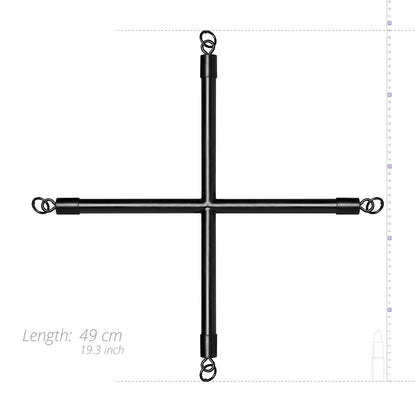 Hog Tie Cross Stang Met Boeien - Zwart