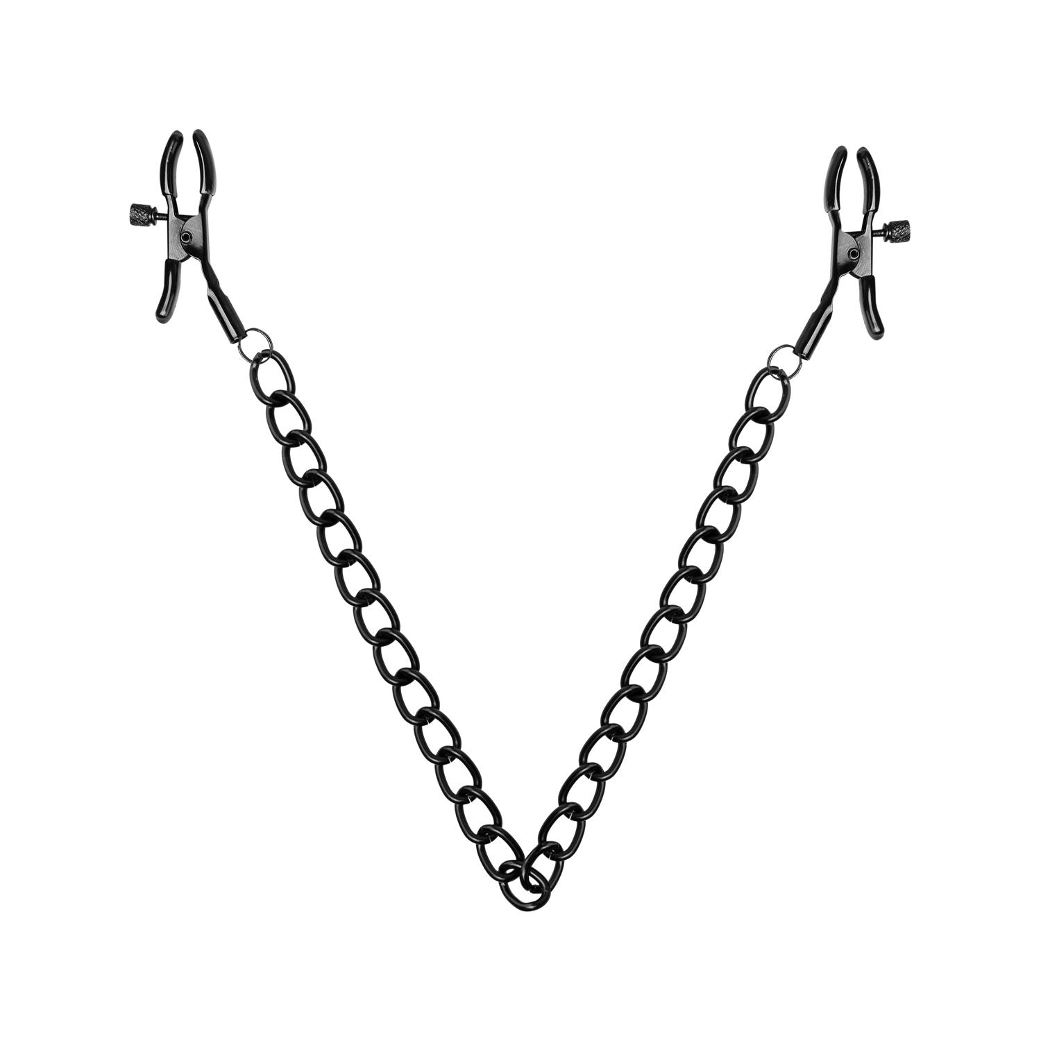 Tepelklemmen Met Ketting - Zwart