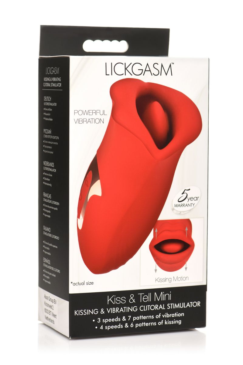 Lickgasm Kus Vibrerende Clitoris Stimulator - Rood