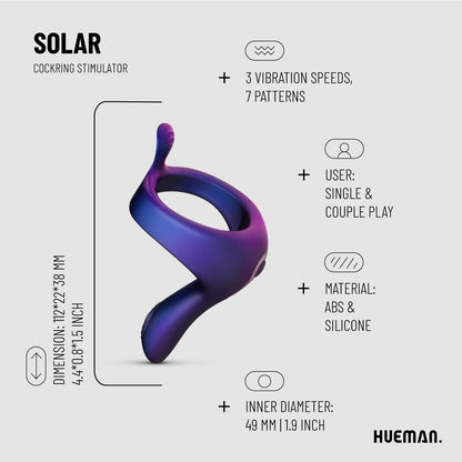 Hueman - Vibrerende Strap-on Cockring