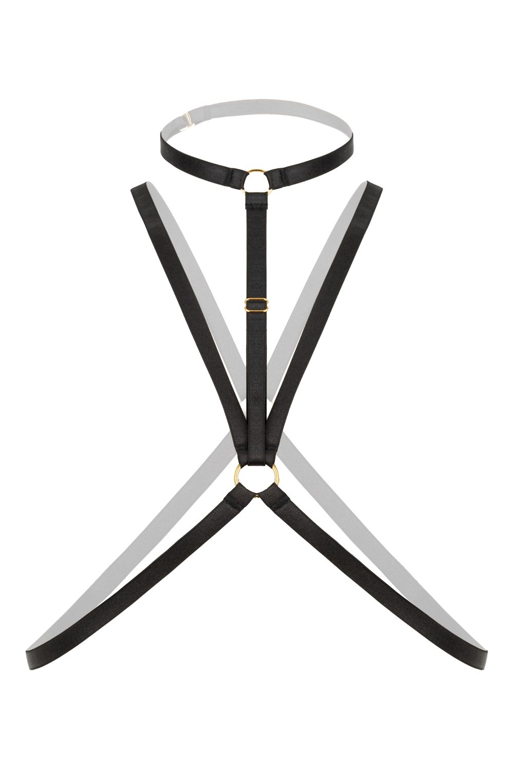 Strappy Harness Bralette Secret Love-  black
