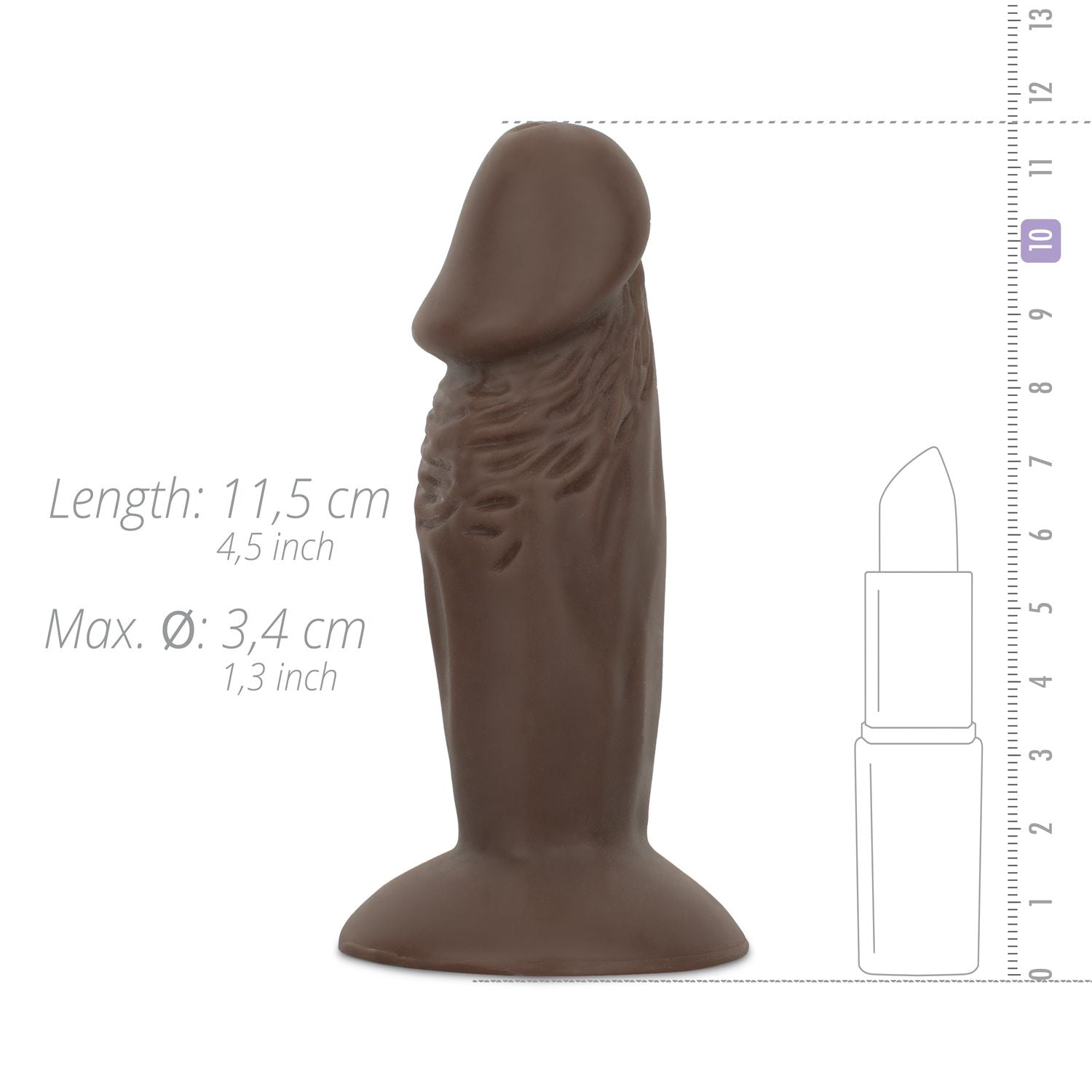 Charlie Realistische Dildo Met Zuignap - 11,5 cm