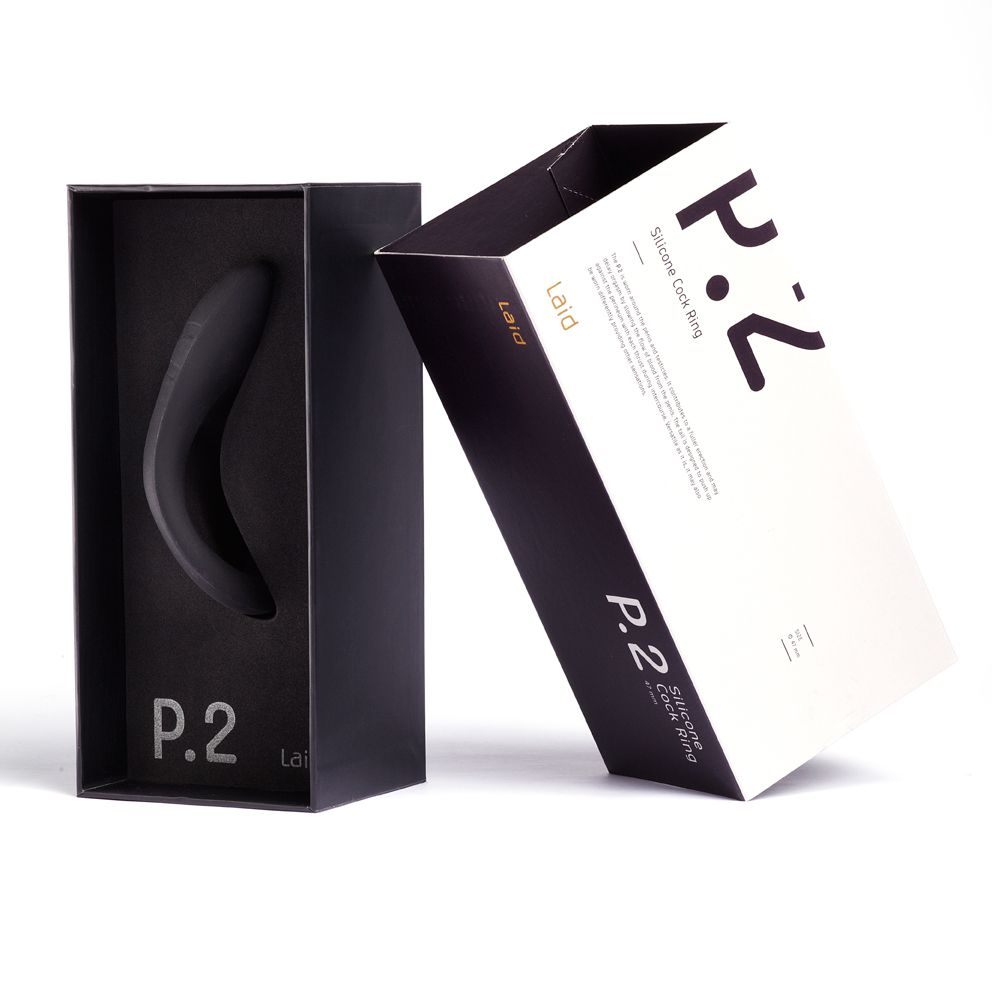 Laid - P.2 Siliconen Cockring 51.5 mm - Zwart
