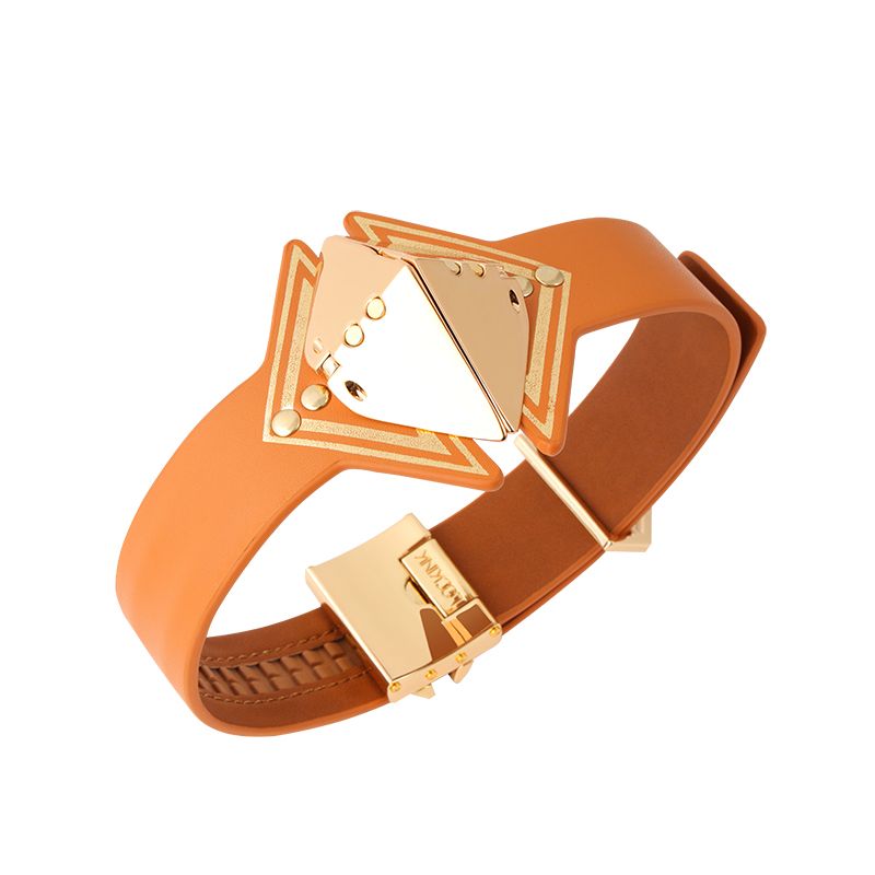 LOCKINK - Posture Luxe Collar en Lijn - bruin
