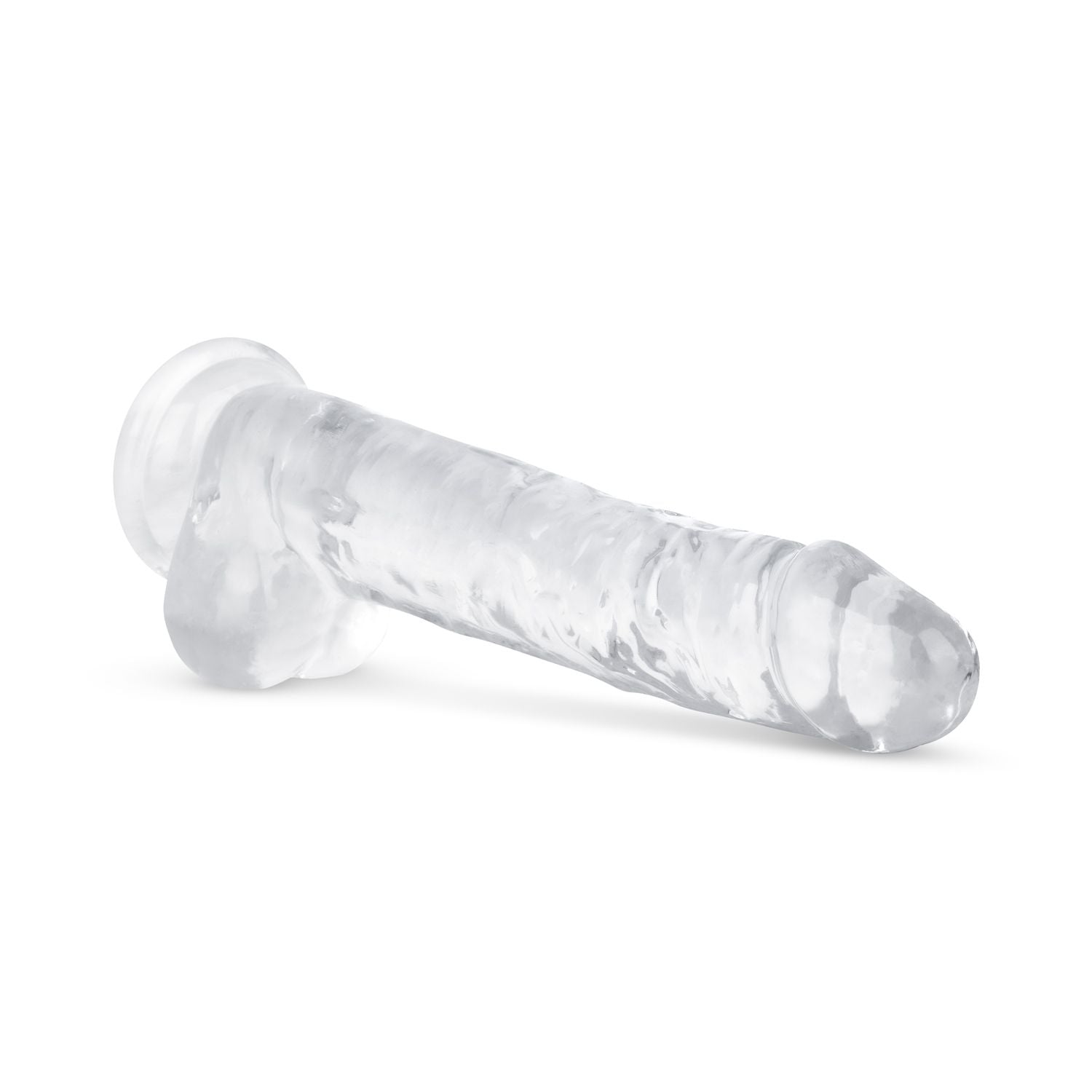 Jelly Dildo met ballen - 19 cm
