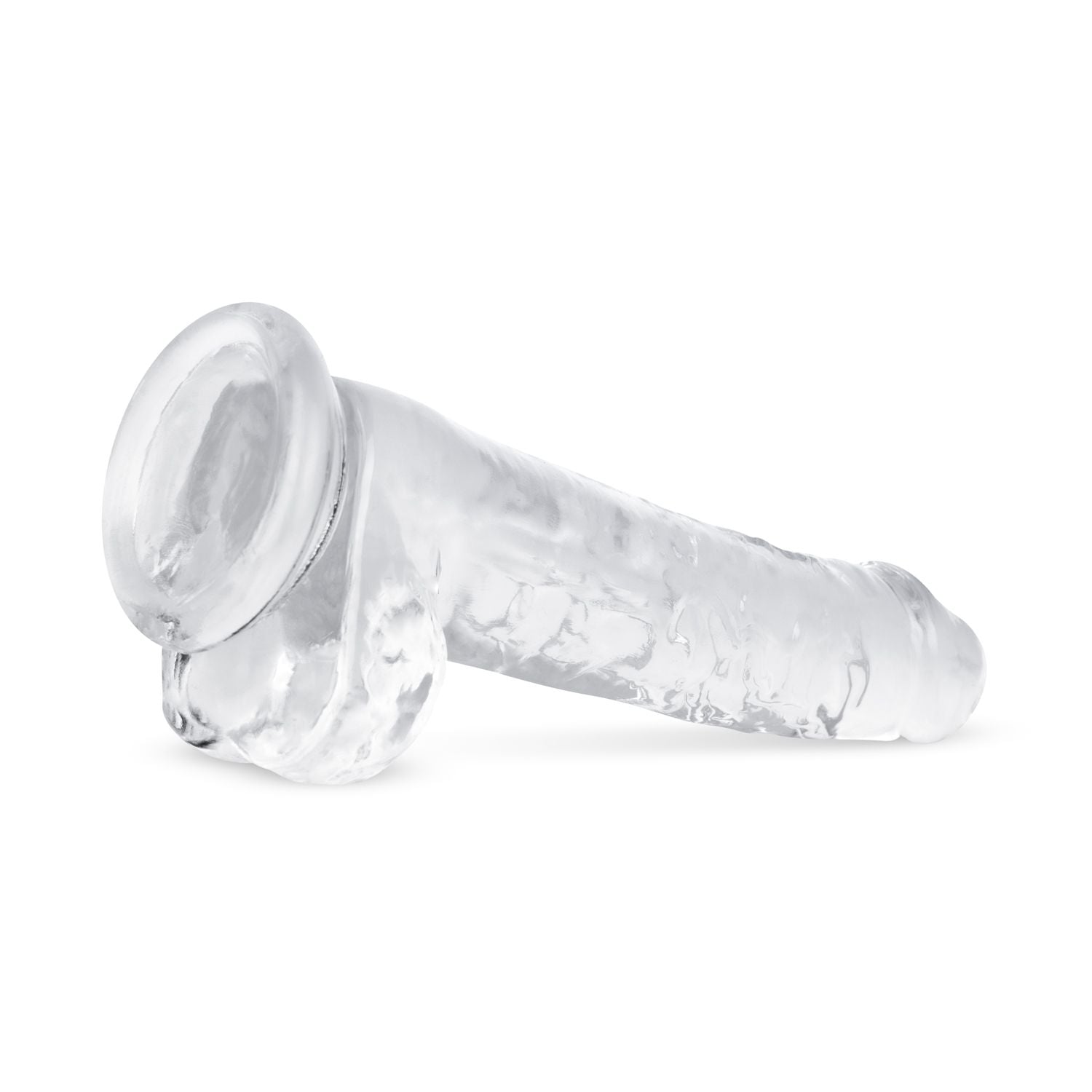 Jelly Dildo met ballen - 19 cm