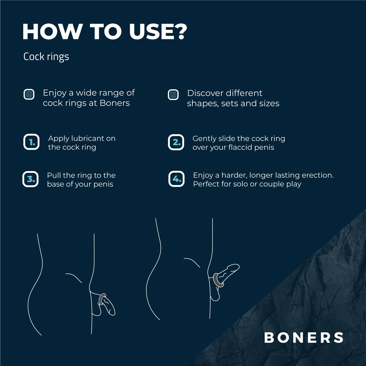 Boners 3-Delige Cockringen Set - Grijs