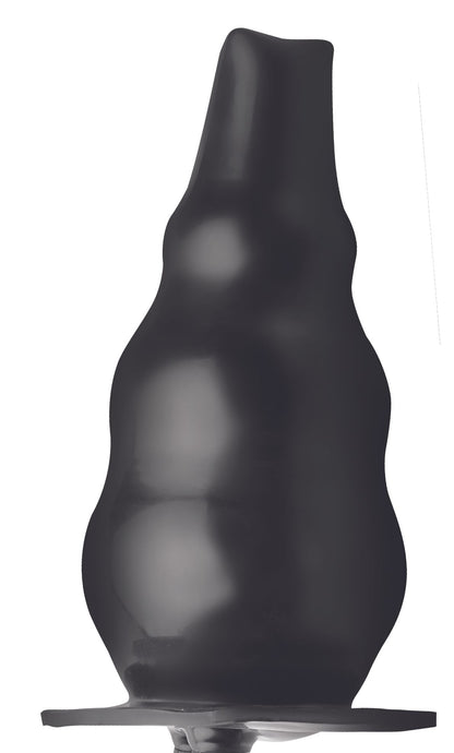 Opblaasbare Enema Buttplug - Zwart