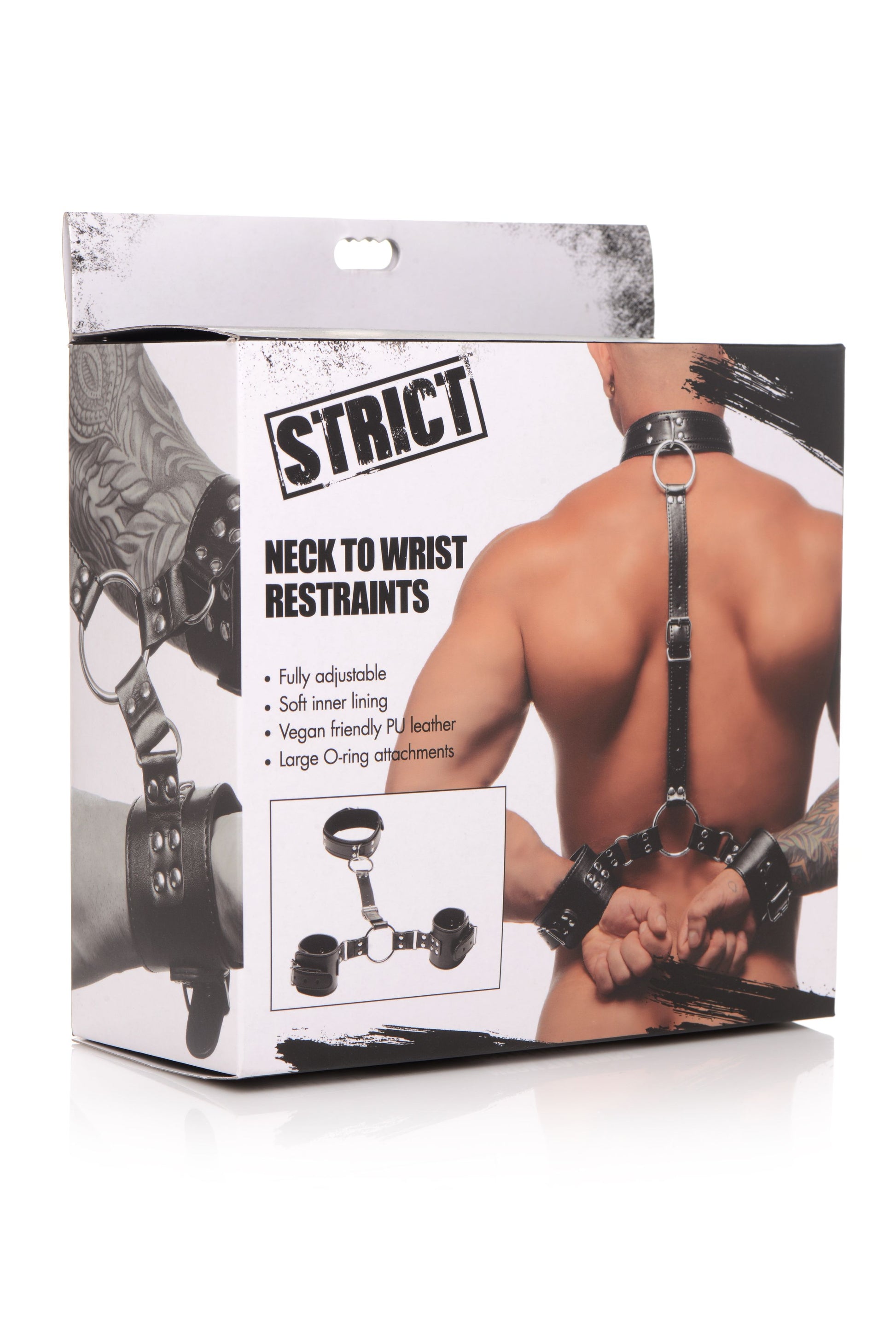 Halsband Met Polsboeien Restraint Set - Zwart
