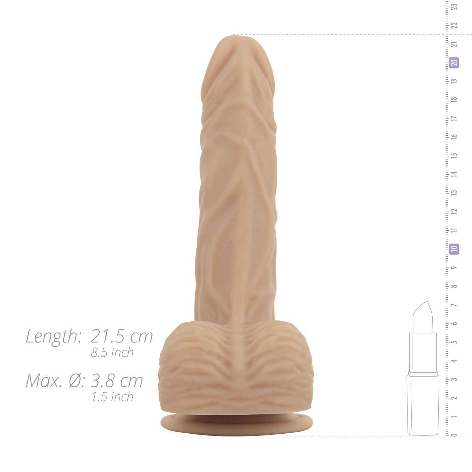 Real Fantasy - Ethan Verwarmende, Vibrerende Dildo