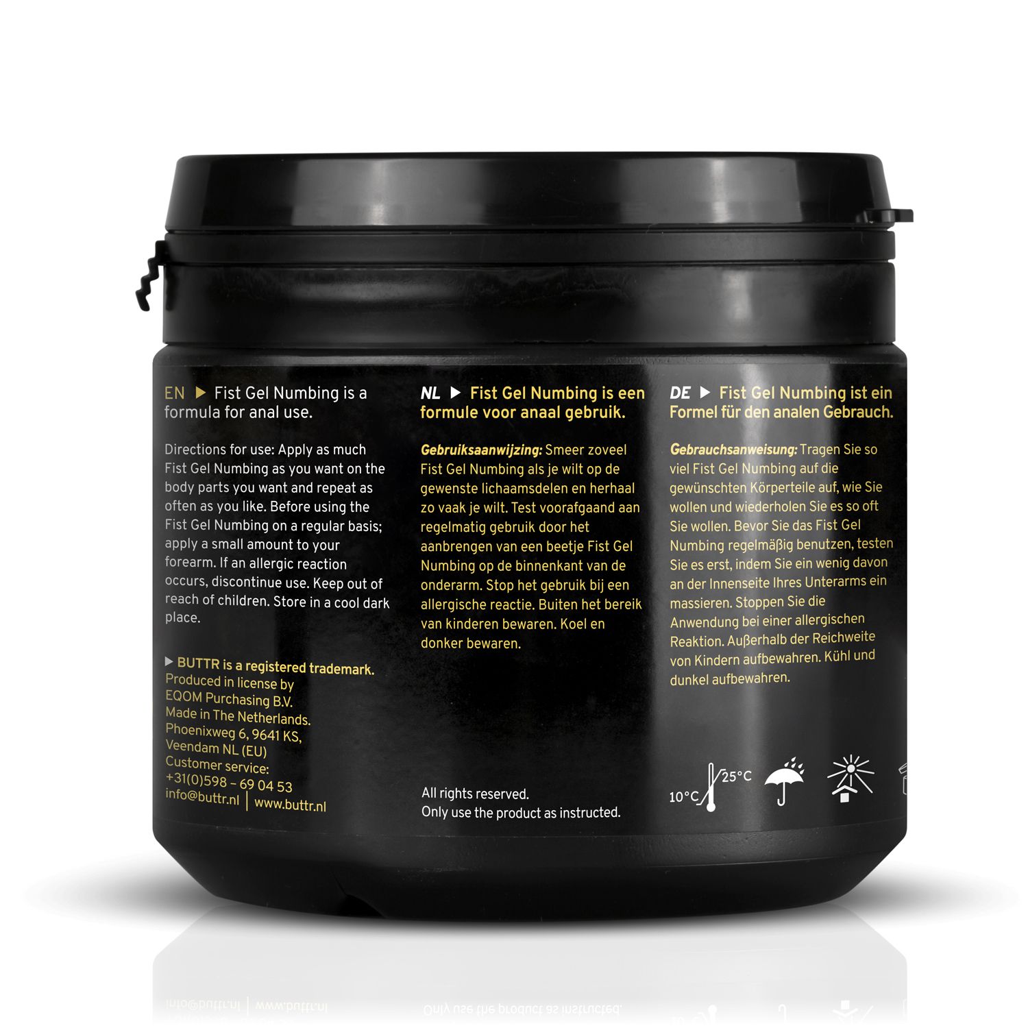 BUTTR - Fisting Gel Verdovend - 500 ml