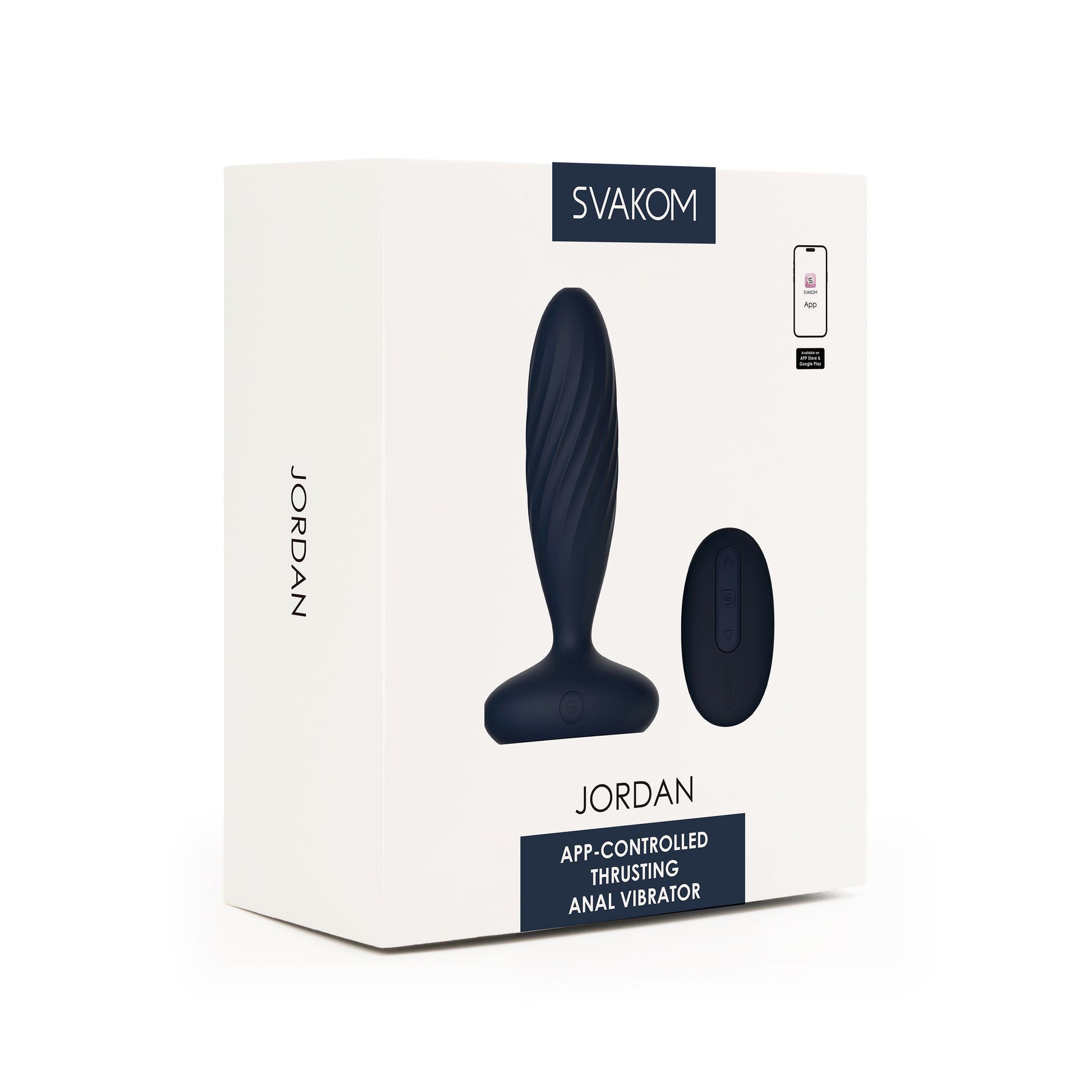 SVAKOM - Jordan Stotende Butt Plug - Blauw